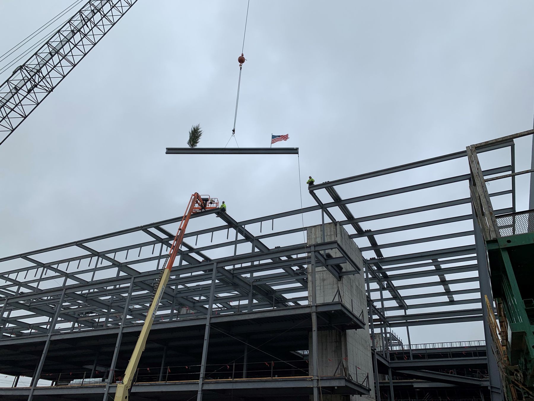 Steel frame at Tulsa Tech